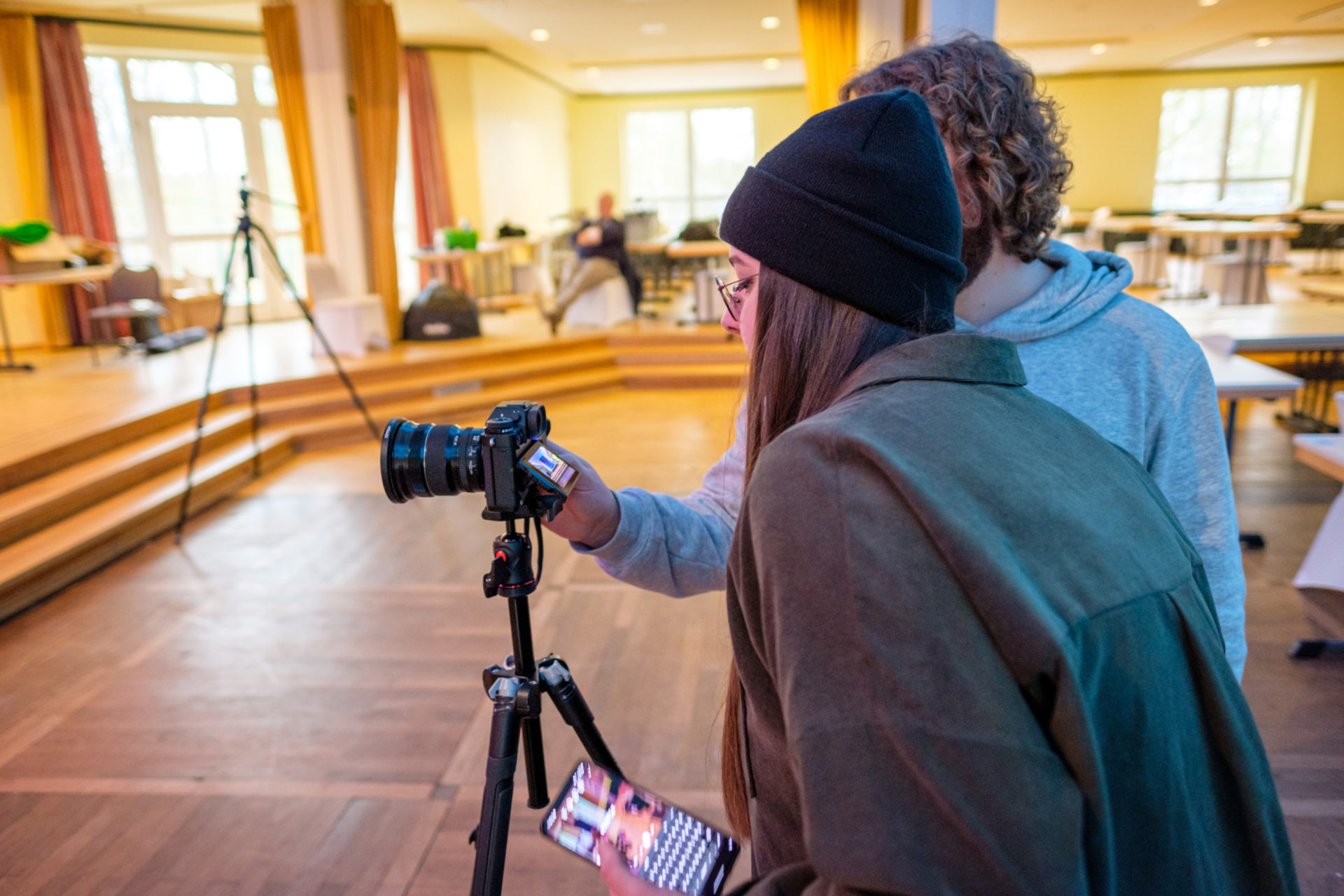 Denis og Anna bak kulissene